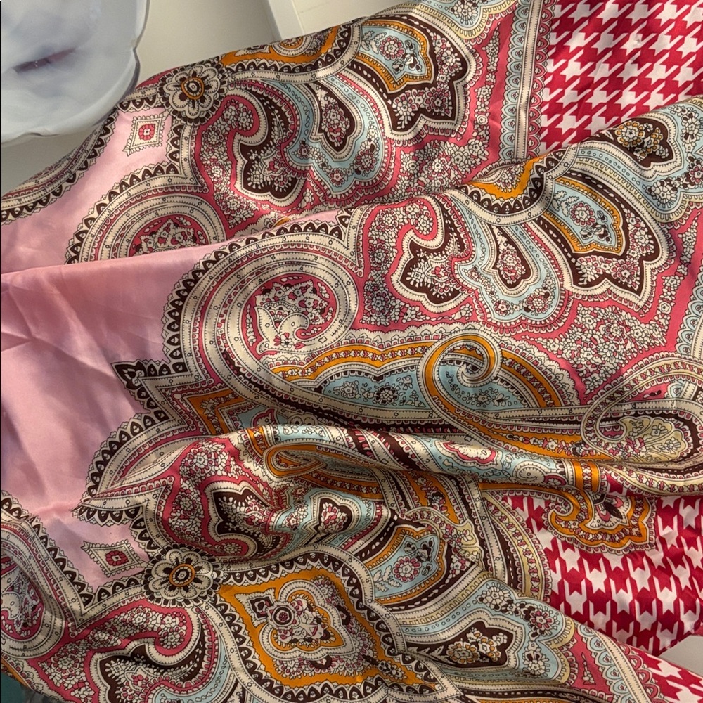 Paisley and Houndstooth Scarf, from Spain